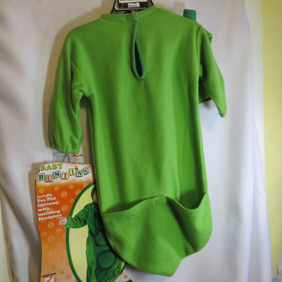 Baby Pea in a Pod w Hat Bodysuit Halloween Costume Vegetable plush - Picture 2 of 10